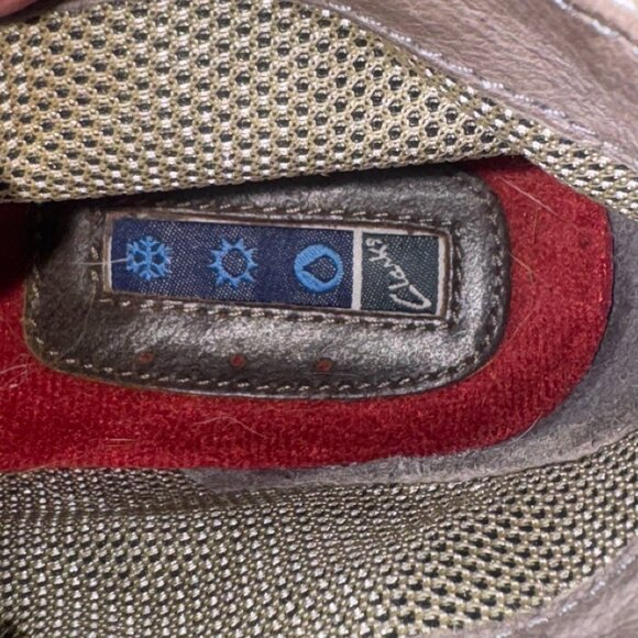 Clarks Womens Sz 7 Leather Waterproof Mucker Duck Boots Weatherproof Lace Up - Picture 11 of 12